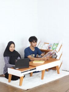 Meja belajar lesehan decorunic
